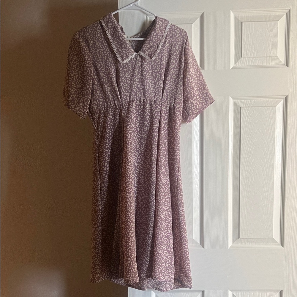 Vintage Floral Short Sleeve Dress